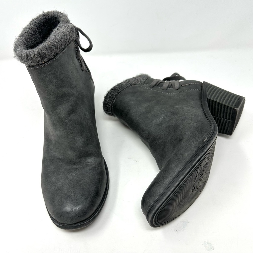 Roxy Dakota Heeled Ankle Booties Dark Gray - Picture 8 of 14